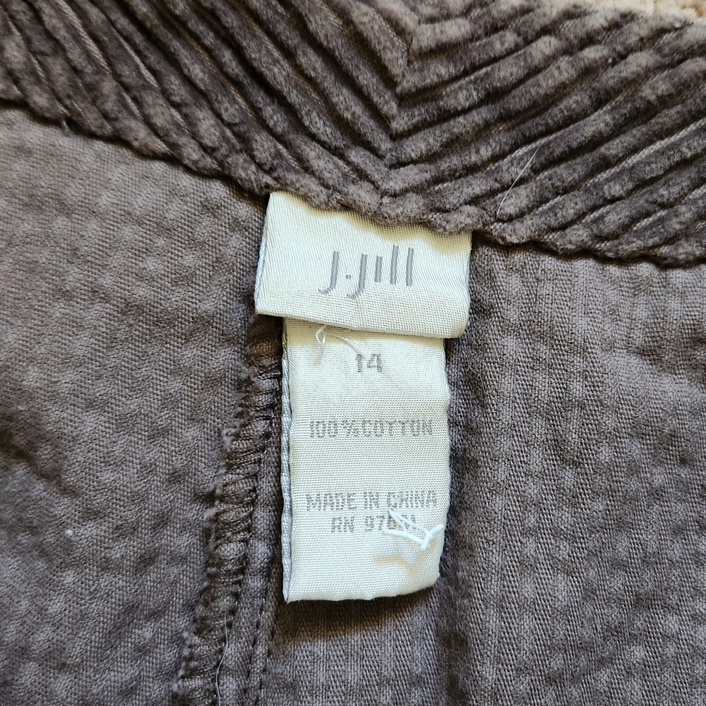 j jill corduroy sailor pant baggy barrel wide leg cotton minimal indie boho 14 - Picture 2 of 7